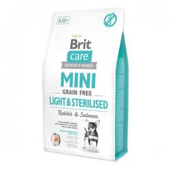 Корм для собак Brit Care Adult Dog Mini Light & Sterilised Rabbit & Salmon Grain Free Hypoallergenic